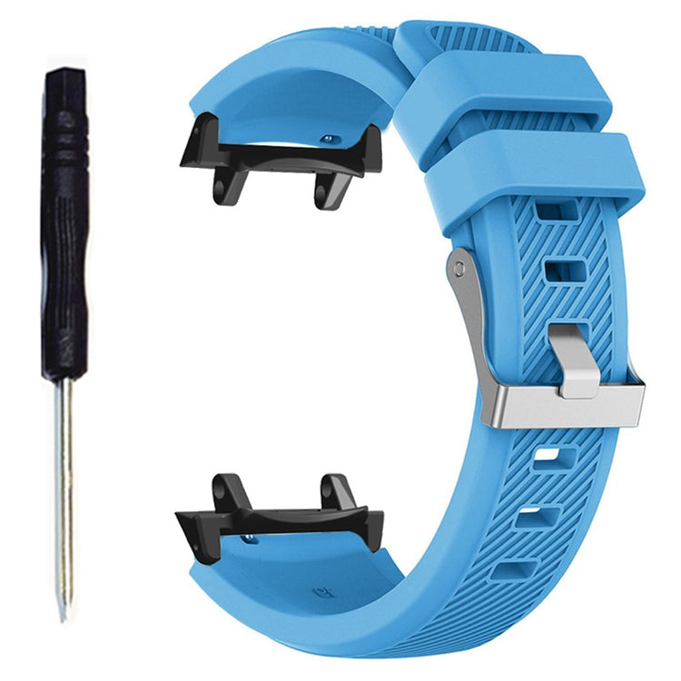 Huami Amazfit T-Rex 3 Replacement Strap Twill Texture Soft Silicone Watch Band with Connector, Screwdriver - Sky Blue#serie_4