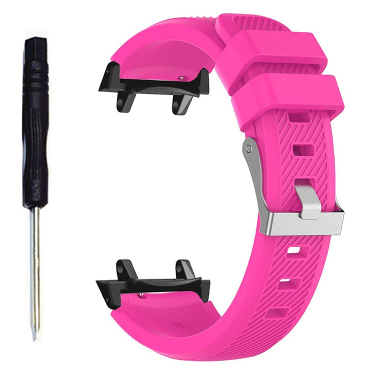 Huami Amazfit T-Rex 3 Replacement Strap Twill Texture Soft Silicone Watch Band with Connector, Screwdriver - Rose#serie_5
