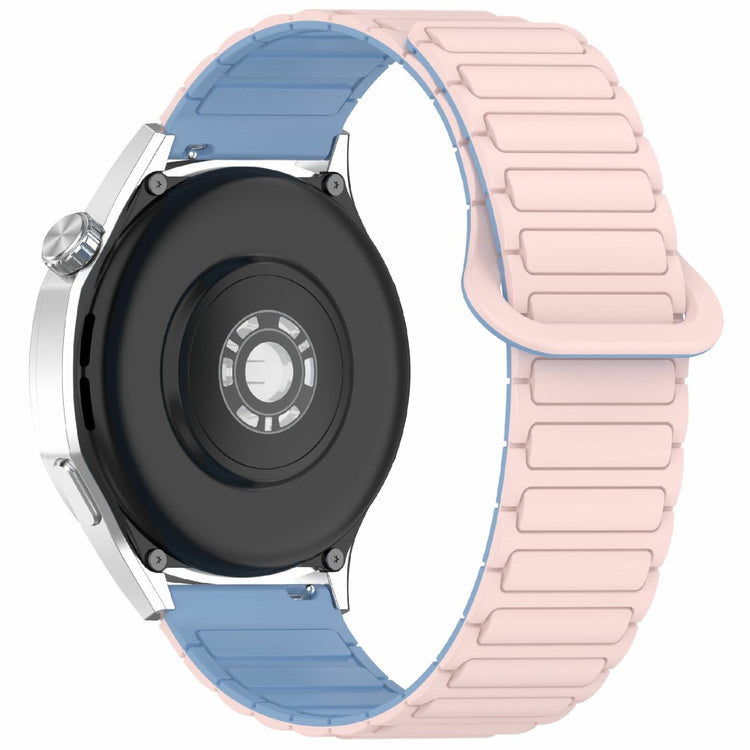 Huawei Watch GT 5 Pro 42mm / GT 5 41mm / GT 4 41mm / Garmin Venu 3S / Forerunner 265S Silicone Band 18mm Magnetic Watch Strap - Pink / Blue#serie_3