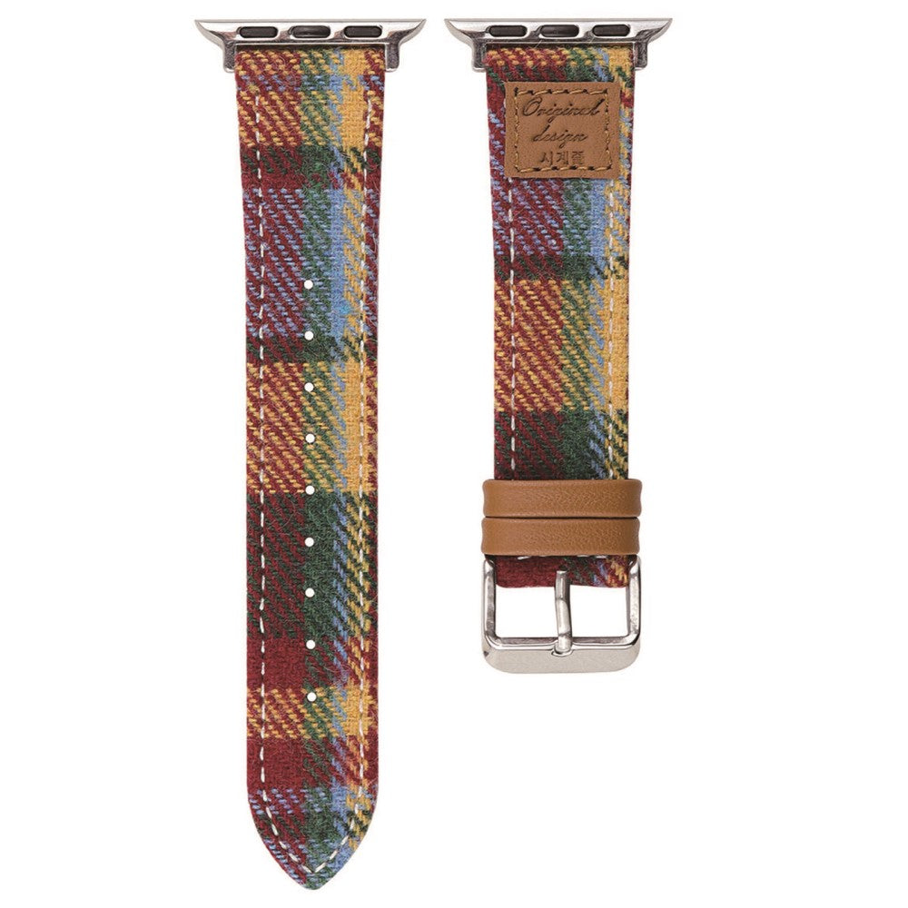 Wool + Leather Strap Apple Watch Series 41mm - 40mm - 38mm - Multi-color#serie_7