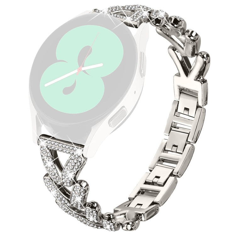 Metal Twisted Watch Band Rhinestone Decor Garmin Vivomove 3 / GarminMove 3 Watch Strap - Starlight#serie_4