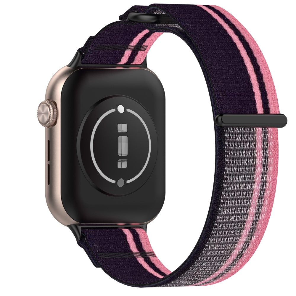 Honor Watch 5 Band Adjustable Braided Nylon Sport Loop Watch Strap - Pink+Purple#serie_3