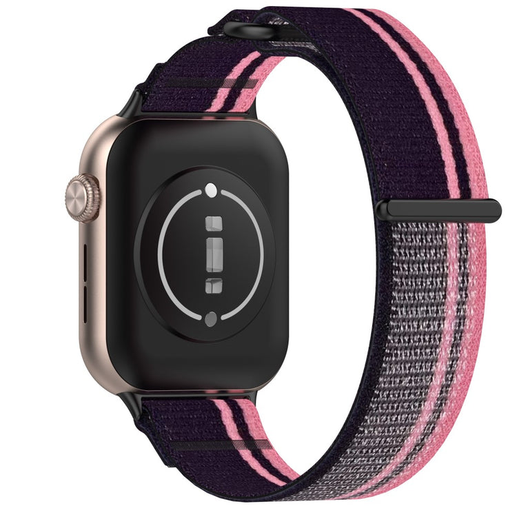 Honor Watch 5 Band Adjustable Braided Nylon Sport Loop Watch Strap - Pink+Purple#serie_3