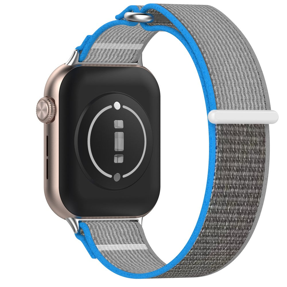 Honor Watch 5 Band Adjustable Braided Nylon Sport Loop Watch Strap - Blue+Grey#serie_5
