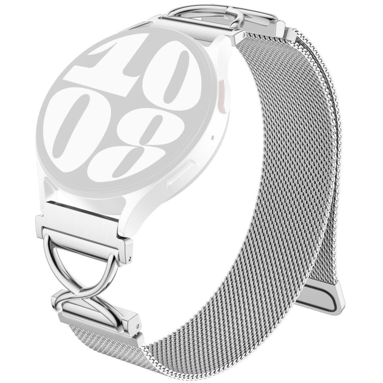 Garmin Approach S40 / Forerunner 158 Watch Band Magnetic Stainless Steel Milanese Strap with X-Shaped Connector - Silver#serie_1