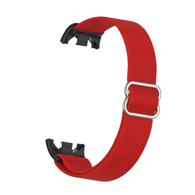 Xiaomi Smart Band 9 / Smart Band 8 Nylon Wrist Strap with Connector Elastic Watch Band - Red#serie_1