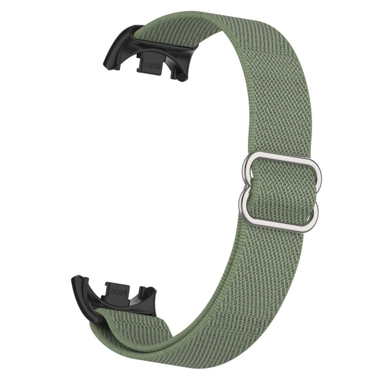 Xiaomi Smart Band 9 / Smart Band 8 Nylon Wrist Strap with Connector Elastic Watch Band - Dark Green#serie_2