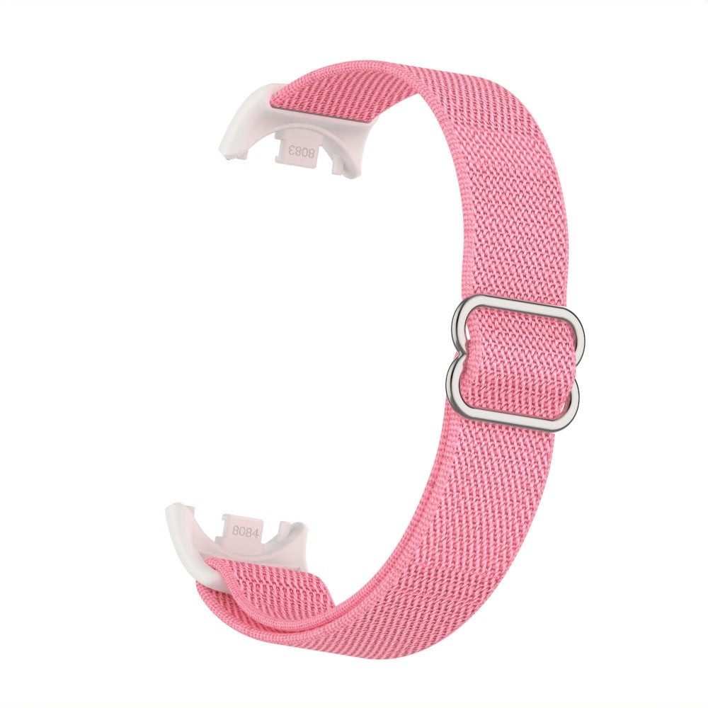 Xiaomi Smart Band 9 / Smart Band 8 Nylon Wrist Strap with Connector Elastic Watch Band - Pink#serie_3
