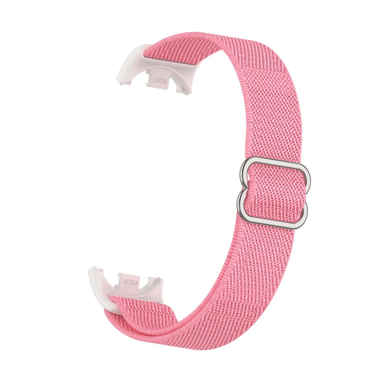 Xiaomi Smart Band 9 / Smart Band 8 Nylon Wrist Strap with Connector Elastic Watch Band - Pink#serie_3