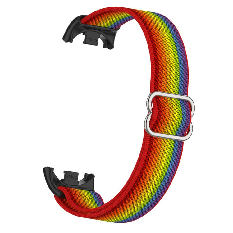 Xiaomi Smart Band 9 / Smart Band 8 Nylon Wrist Strap with Connector Elastic Watch Band - Rainbow#serie_7