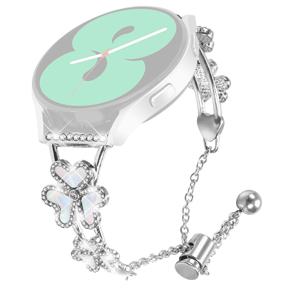 Metal Band GarminMove Style / Vivomove Style Heart Clover Decor Watch Strap - Silver#serie_1
