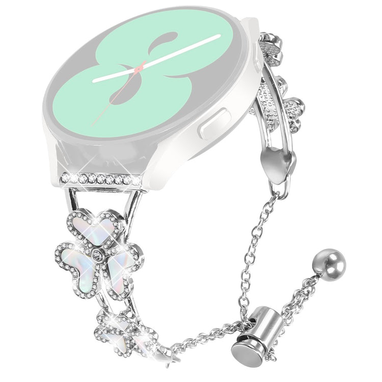 SyncUP Kids Watch Metal Band Heart Clover Decor Watch Strap - Silver#serie_1