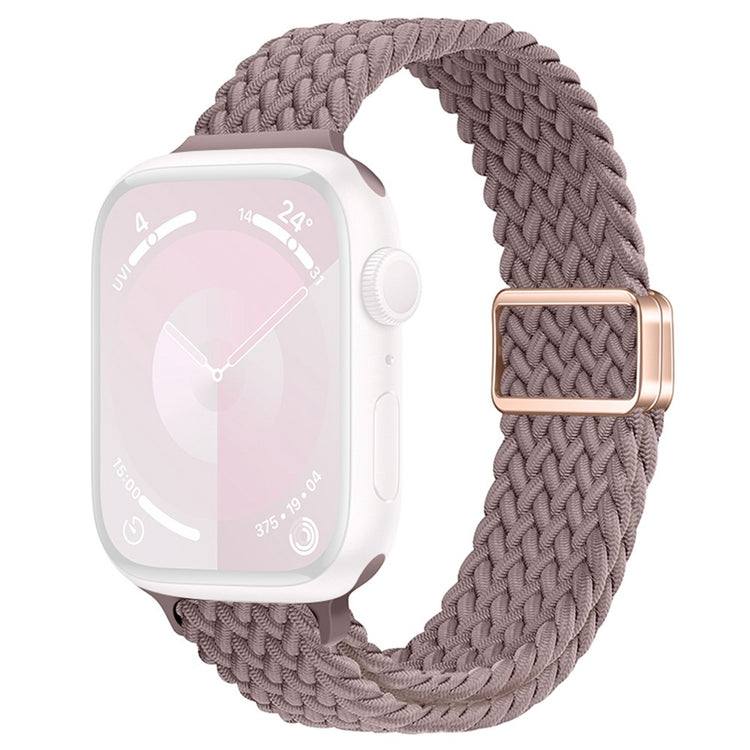 KALEBOL Braided Watch Strap Apple Watch Series 10 46mm Magnetic Nylon Wristbands - Smoke Purple#serie_15