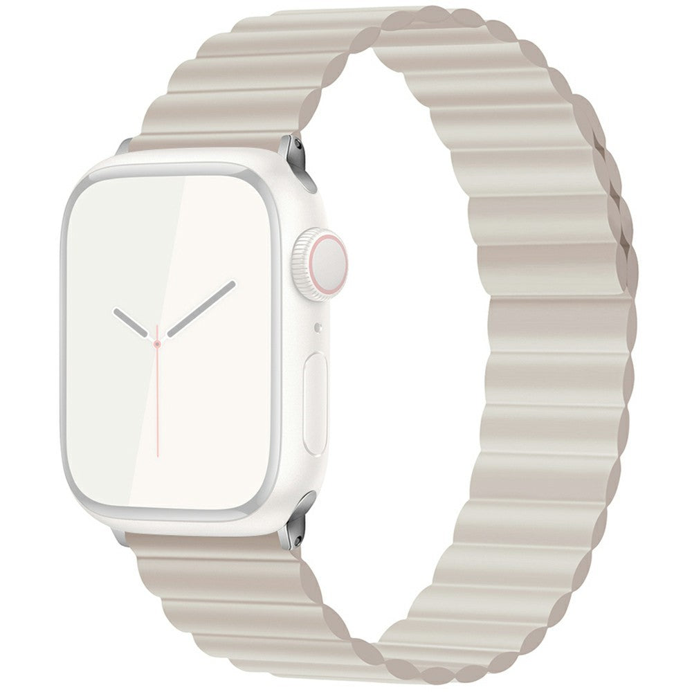 KALEBOL Magnetic Watch Band Apple Watch Series 10 42mm Silicone Adjustable Strap - Starlight#serie_16