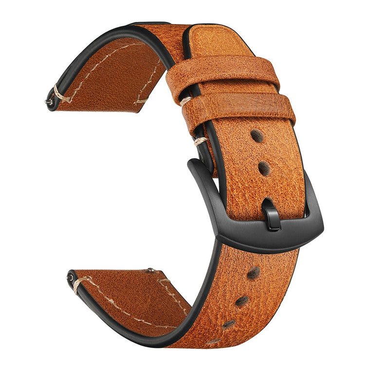 18mm Strap Huawei Watch GT 5 Pro 42mm / GT 5 41mm / Garmin Venu 3S / Forerunner 265S Genuine Cow Leather Watch Band - Light Brown#serie_2