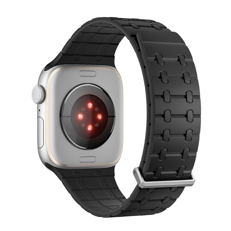KALEBOL Magnetic Watch Band Apple Watch Series 10 46mm Silicone Strap - Black#serie_2