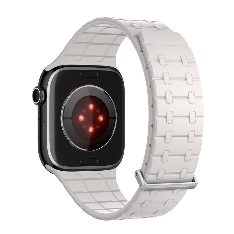 KALEBOL Magnetic Watch Band Apple Watch Series 10 46mm Silicone Strap - Starlight#serie_6