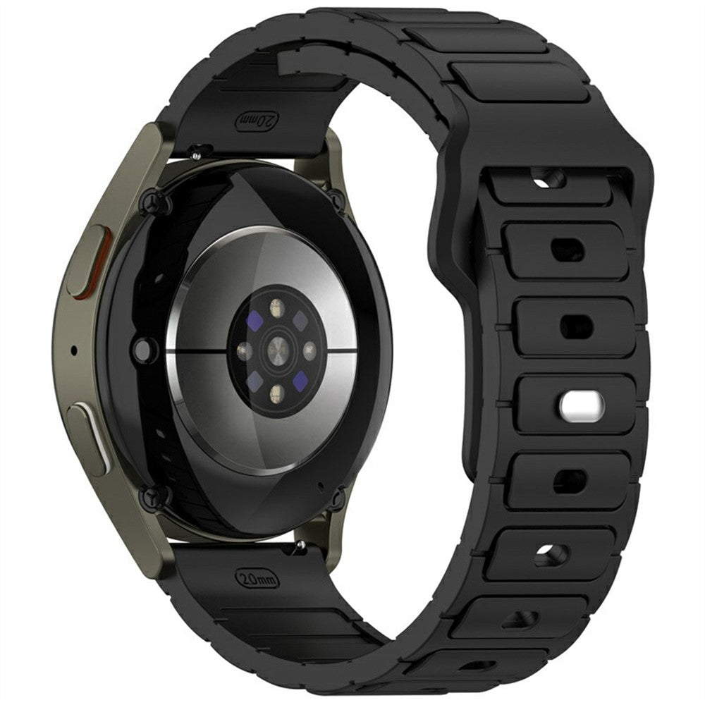 KALEBOL 22mm Silicone Watch Strap Samsung Galaxy Watch3 45mm / Huawei Watch GT 5 46mm / GT 5 Pro 46mm I-Shaped Band - Black#serie_1