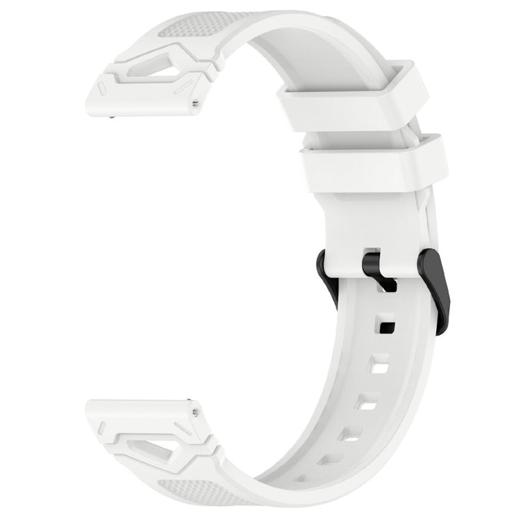 KALEBOL 22mm Dot Pattern Silicone Strap Samsung Galaxy Watch3 45mm / Huawei Watch GT 5 46mm / GT 5 Pro 46mm Watch Band - White#serie_2