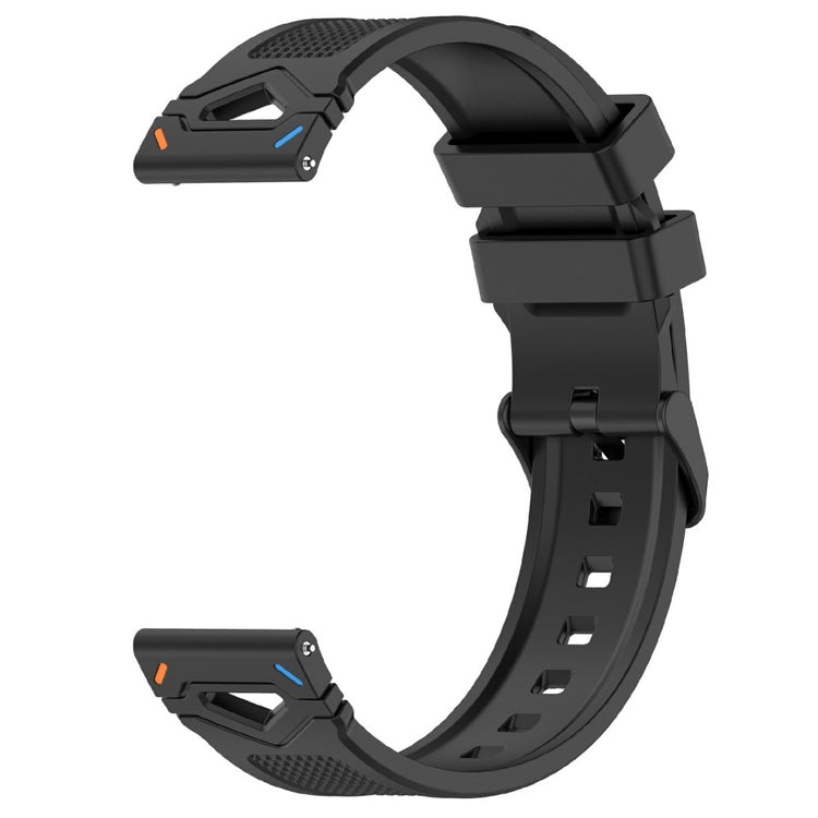 KALEBOL 22mm Dot Pattern Silicone Strap Samsung Galaxy Watch3 45mm / Huawei Watch GT 5 46mm / GT 5 Pro 46mm Watch Band - Black+Colorful Adapter#serie_10