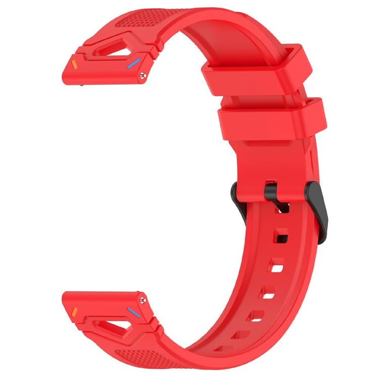 KALEBOL 22mm Dot Pattern Silicone Strap Samsung Galaxy Watch3 45mm / Huawei Watch GT 5 46mm / GT 5 Pro 46mm Watch Band - Red+Colorful Adapter#serie_12