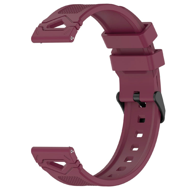 KALEBOL 22mm Dot Pattern Silicone Strap Samsung Galaxy Watch3 45mm / Huawei Watch GT 5 46mm / GT 5 Pro 46mm Watch Band - Wine Red#serie_14