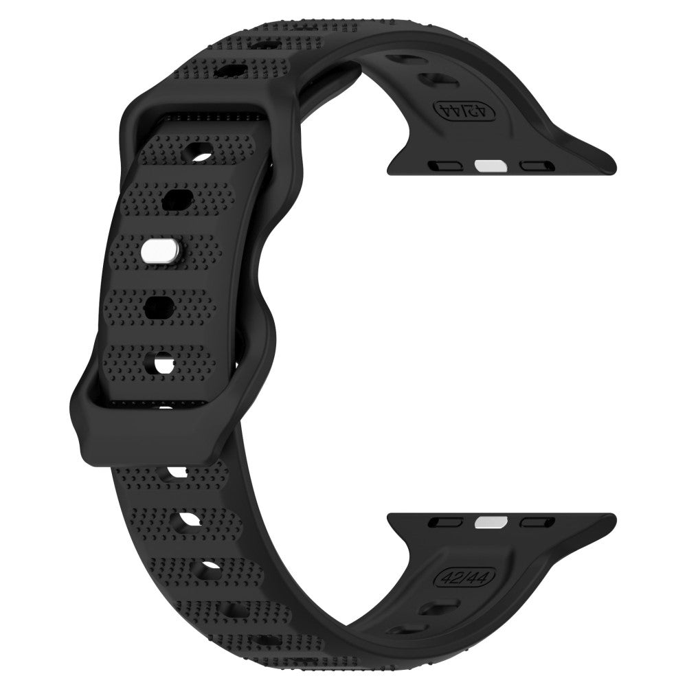 KALEBOL Dots Silicone Strap Apple Watch Series 49mm - 45mm - 44mm - 42mm Reverse Buckle Watch Band - Black#serie_1