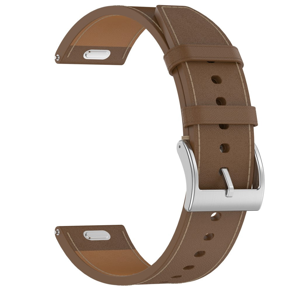 Huawei Honor Xiaomi Garmin Smartwatch Band 22mm Universal Top Layer Cowhide Leather Strap - Brown#serie_1