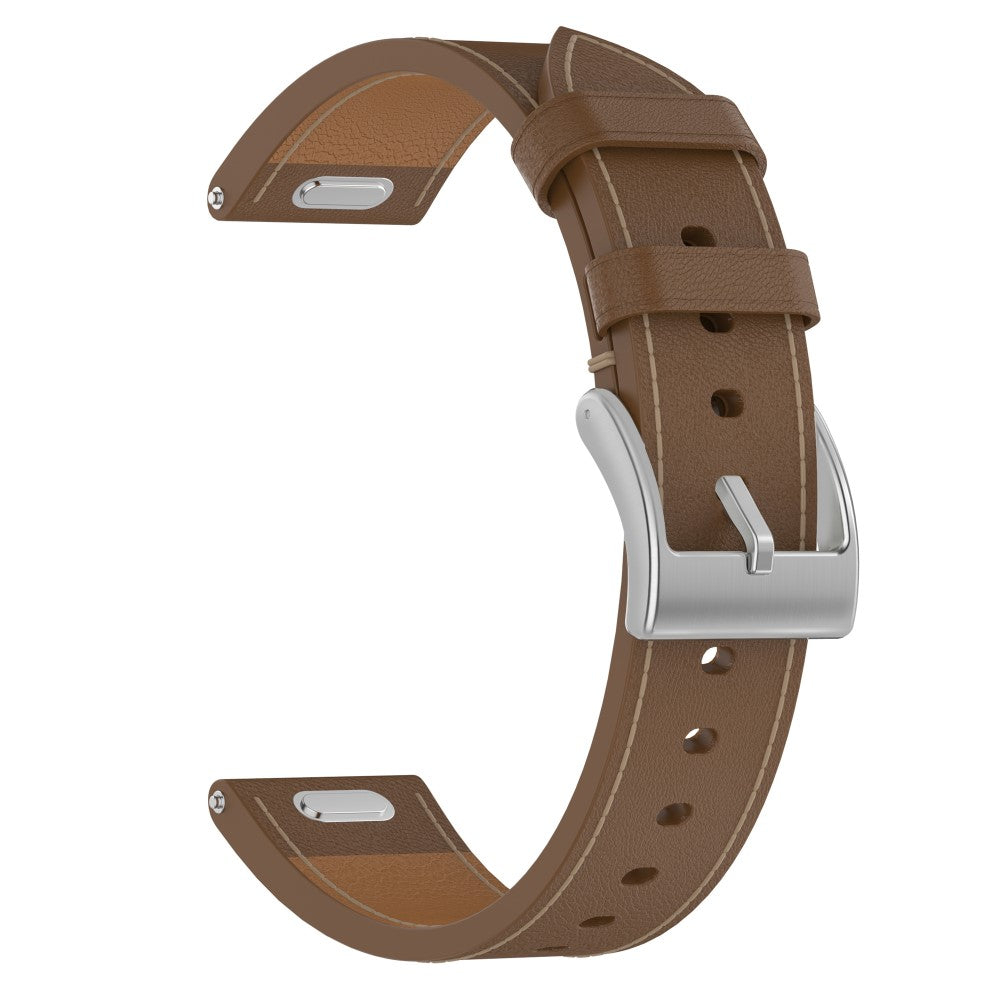 Huawei Garmin Smartwatch Band 18mm Universal Top Layer Cowhide Leather Strap - Brown#serie_1