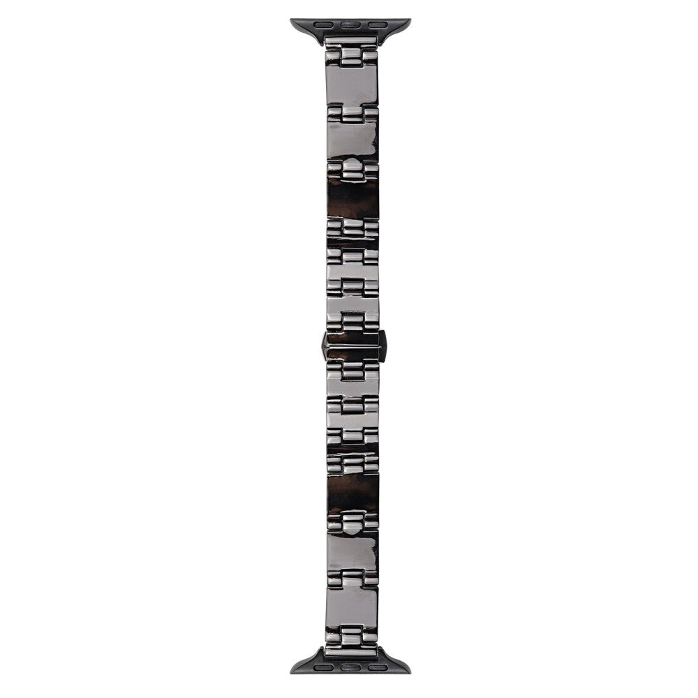 Watch Band Apple Watch Series 49mm - 45mm - 44mm - 42mm Mirror Finish Zinc Alloy Strap - Black#serie_1