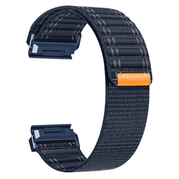 26mm Watchband Garmin Fenix 8 51mm / 7X / 6X / 5X Bands Titanium Nylon Loop Wrist Strap - Dark Blue / Blue#serie_2