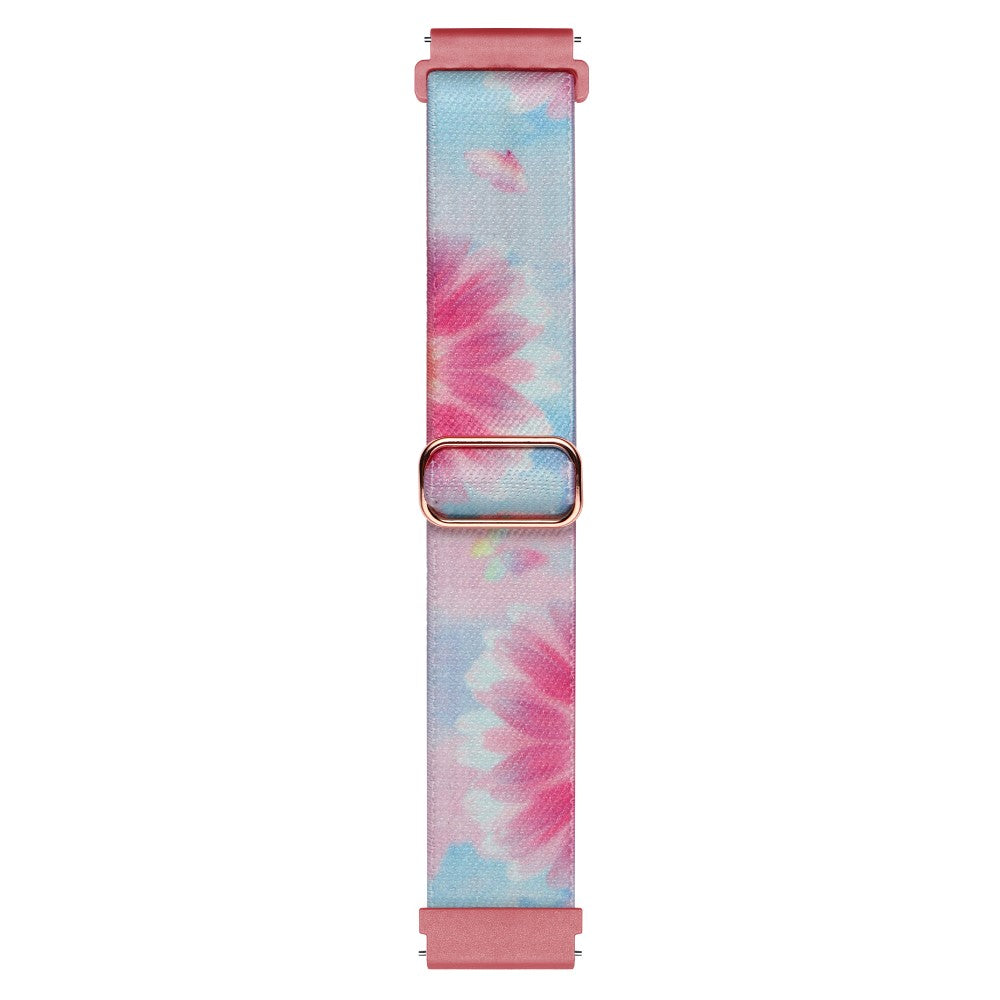 Meget Kønt Metal Og Nylon Universal Rem passer til Smartwatch - Pink#serie_1