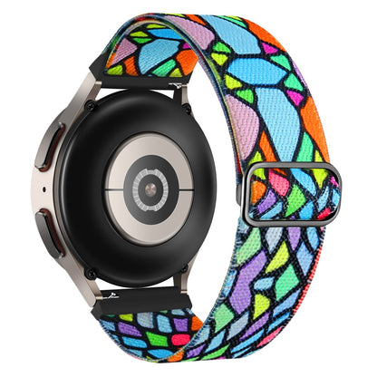 Patterned Nylon Watch Band for Coros Apex Pro / Apex 46mm - Geometric Rainbow Design#serie_5