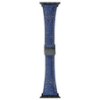 Canvas Magnetic Buckle Watch Strap for Apple Watch Series 1-9 (38mm-40mm) - Blue Denim Color