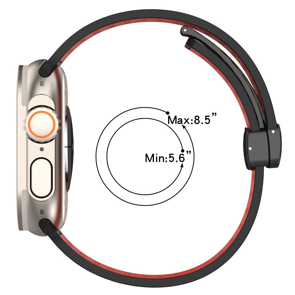 Sejt Silikone Universal Rem passer til Apple Smartwatch - Orange#serie_3