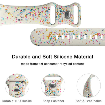 Sejt Silikone Universal Rem passer til Apple Smartwatch - Hvid#serie_6