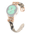 Rose Gold Buckle Band Huami Amazfit Cheetah Pro 20mm Genuine Cowhide Leather Watch Strap - Snake Texture