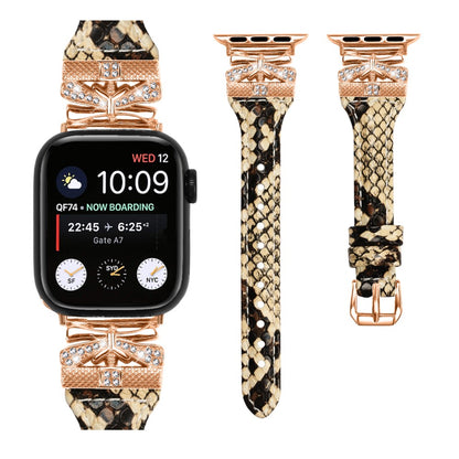 Stilfuld Kunstlæder Universal Rem passer til Apple Smartwatch - Brun#serie_4