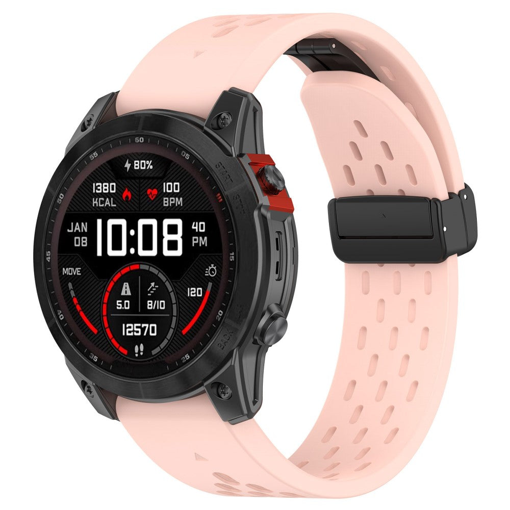 Godt Silikone Universal Rem passer til Smartwatch - Pink#serie_6