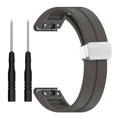 Super Godt Silikone Universal Rem passer til Smartwatch - Sølv#serie_10