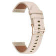 Garmin vivoactive 5 / Venu 2 Plus / Venu Sq Vegan Leather Watch Strap Gold Buckle 20mm Watch Band