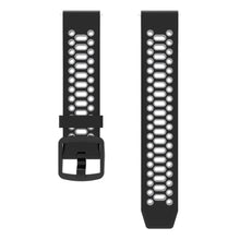 Coros Pace 2 / Garmin vivoactive 5 / GarminActive 5 / Venu Sq 2 Dual Color Watch Strap 20mm Silicone Watchband - Black / Grey#serie_1