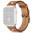 Apple Watch Series 41mm / 40mm / 38mm Rivet Decor Watch Band Genuine Cow Leather Strap