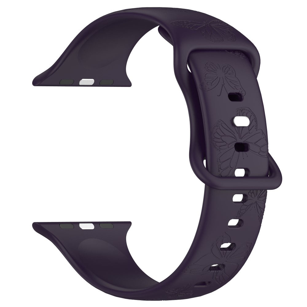 Vildt Godt Silikone Universal Rem passer til Apple Smartwatch - Lilla#serie_2