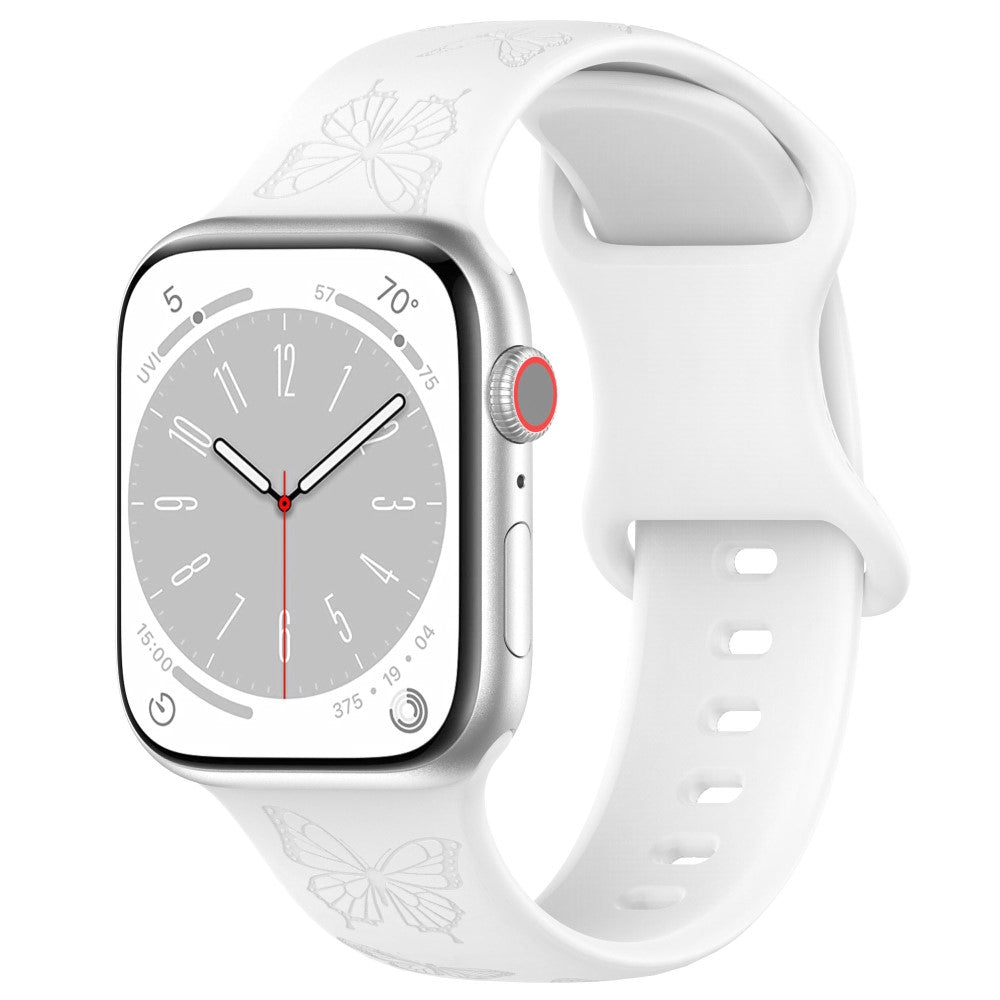 Vildt Godt Silikone Universal Rem passer til Apple Smartwatch - Hvid#serie_3
