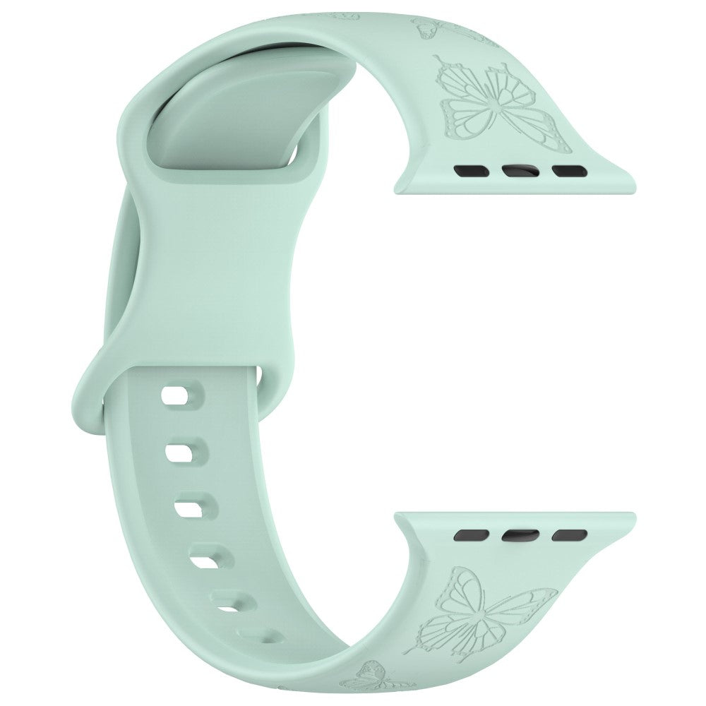 Vildt Godt Silikone Universal Rem passer til Apple Smartwatch - Grøn#serie_4