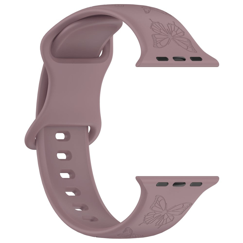 Vildt Godt Silikone Universal Rem passer til Apple Smartwatch - Lilla#serie_17