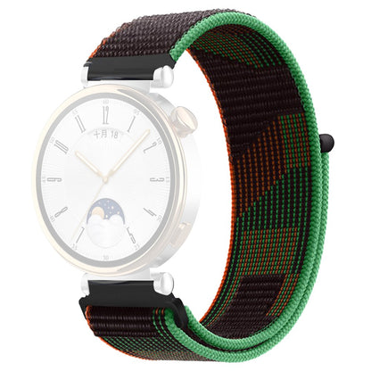 Huawei Watch GT 4 41mm / Garmin Venu 3S Watch Band 18mm Nylon Loop Adjustable Wrist Strap - Mosaic#serie_19