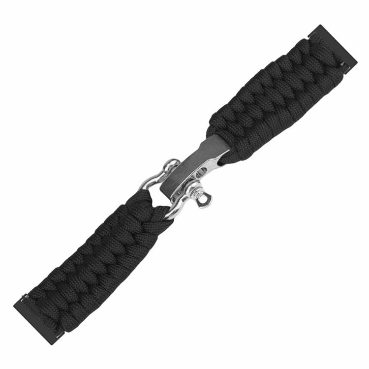 Fed Nylon Universal Rem passer til Smartwatch - Sort#serie_3