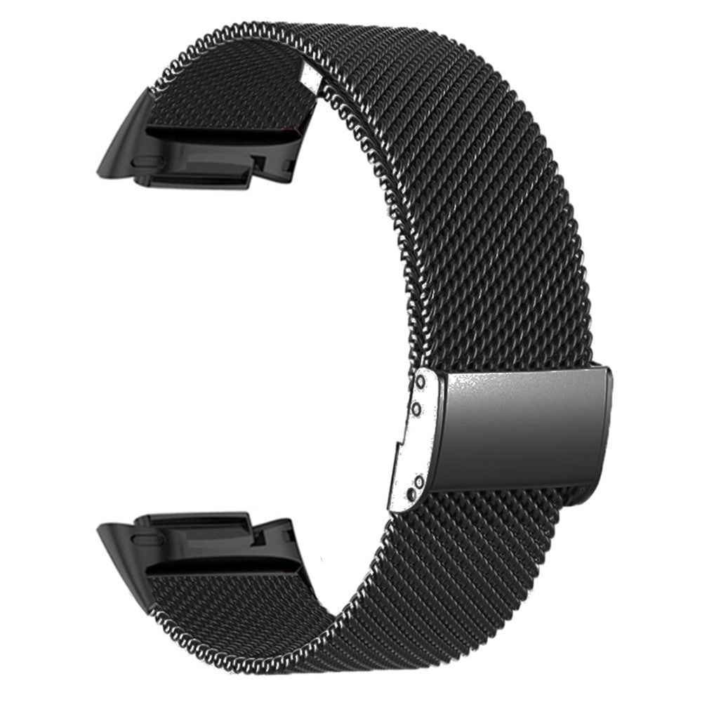 Solid Metal Universal Rem passer til Fitbit Charge 6 / Fitbit Charge 5 - Sort#serie_1
